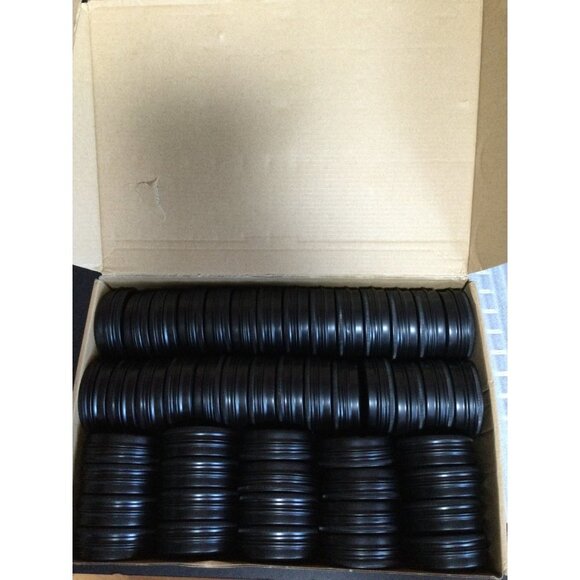 89 pc Empty Jars with Lids 2.5 inch black DIY Craft Container - Picture 6 of 7